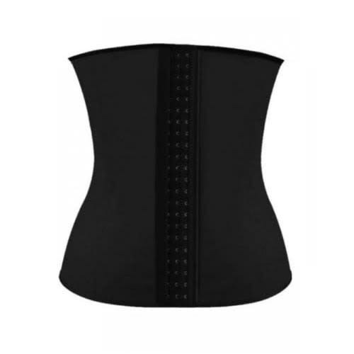 Latex Body Shaper Waist Trainer - Black