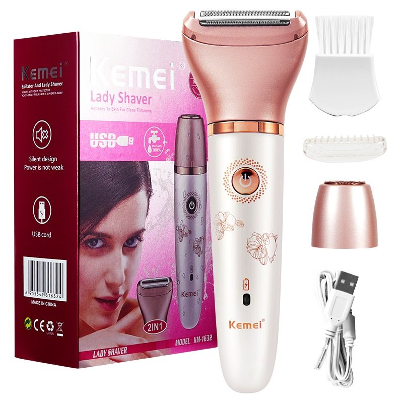 USB Rechargable  For Women Facial Hair Remover Leg Body Hair Removal Female Shaving Machine Electric Lady Depilatory