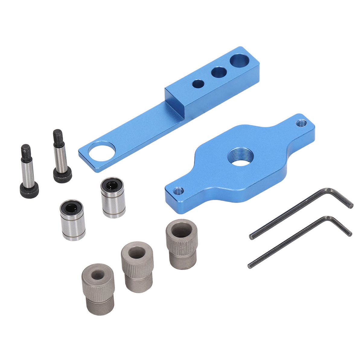 11Pcs Drill Hole Guide Jig Aluminium Alloy Dowel Drilling