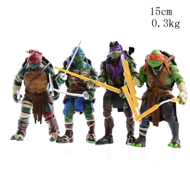 4pcsSet Teenage Mutant Ninja Turtles Action Figure Movable