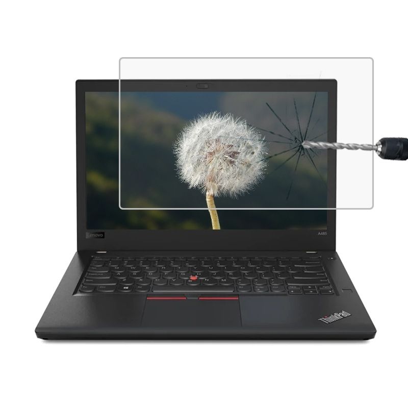 0.4mm 9H Surface Hardness Full Screen Tempered Glass Film For Lenovo ThinkPad A485 14 Inch