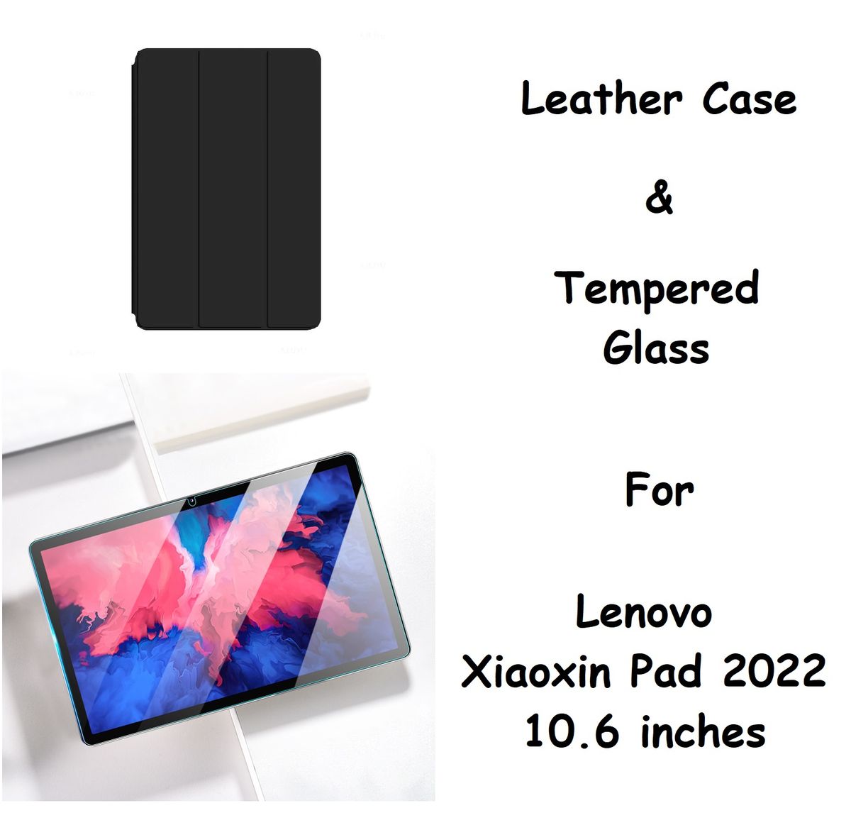 Leather Case And Tempered Glass For Lenovo Xiaoxin Pad 2022