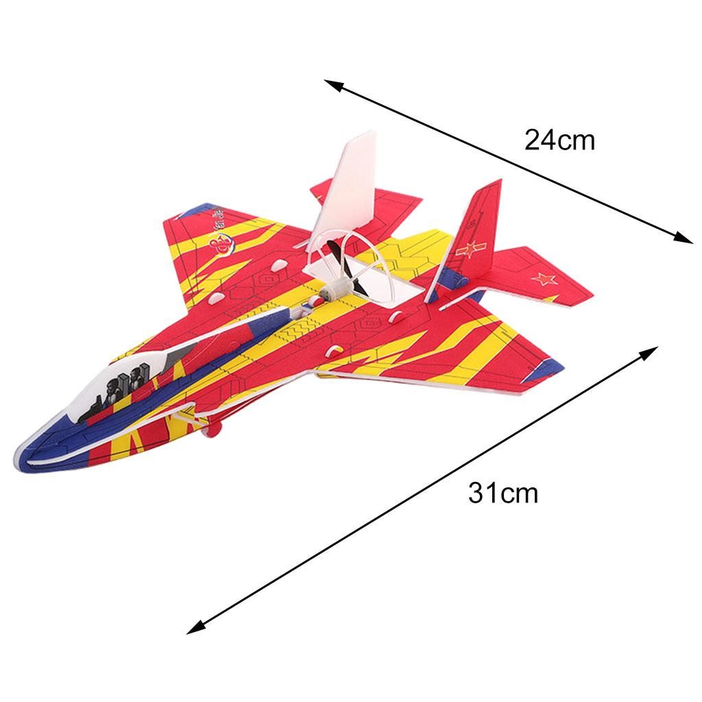A Set Airplanes Toy Rotating Styrofoam Upgrade For Boys Girls 3-6 Red