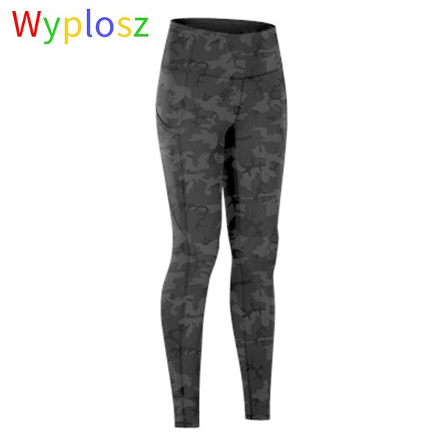 Wyplosz Yoga Pants Tights Women Sport Black Camouflage_4