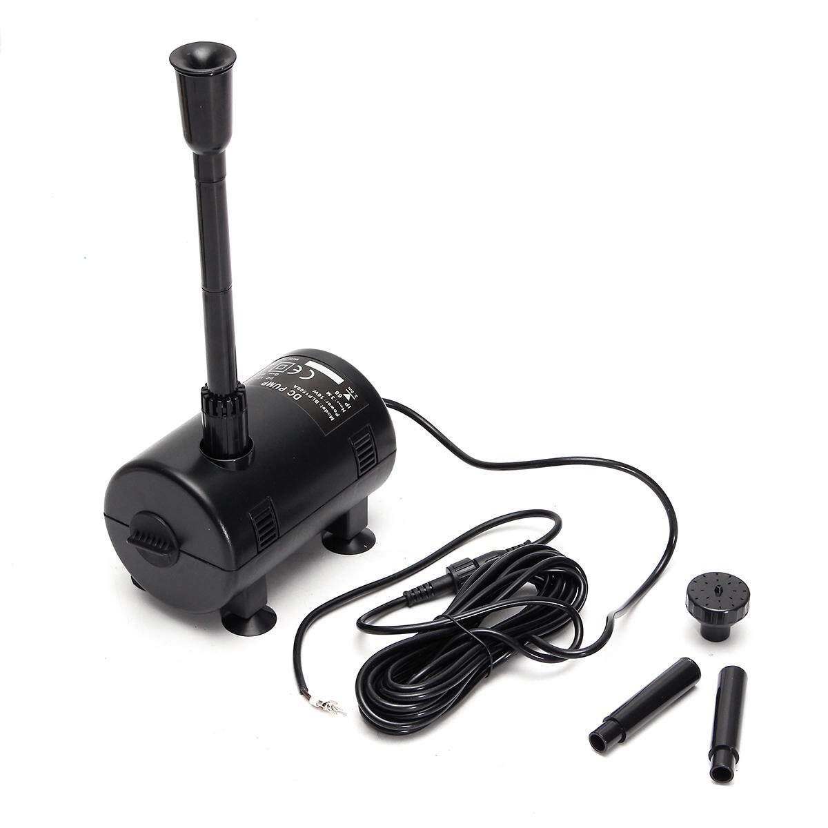 12V-24V Solar Powered Submersible Fountain Pond Brushless 1550L/H Water Pump