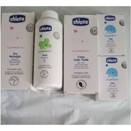 Skincare Set - Oil + Lotion + Powder 150g + Bar Soaps 100g
