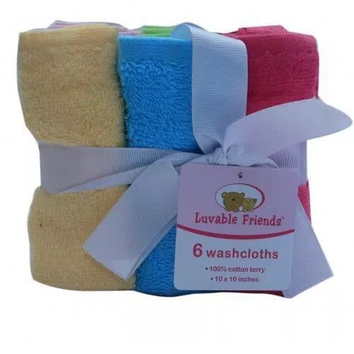 6 Piece Washcloths Set