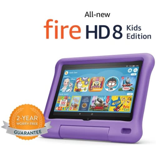 Fire 8 Edition- 10th Generations - 32GB Storage And 2GB RAM - Purple Pouch
