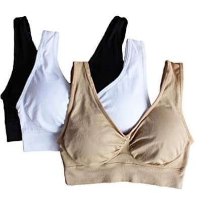 3-Pack Seamless Wireless Sports Bra - Multicolour