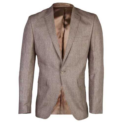 Men's Linen Blazer - Brown