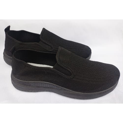 Men's Casual Lightweight Sport Black Sneakers
