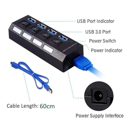 3.0 Usb Hub 4-port