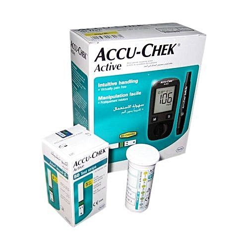 ACCU-CHECK BLOOD GLUCOSE METER WITH 10 STRIPS