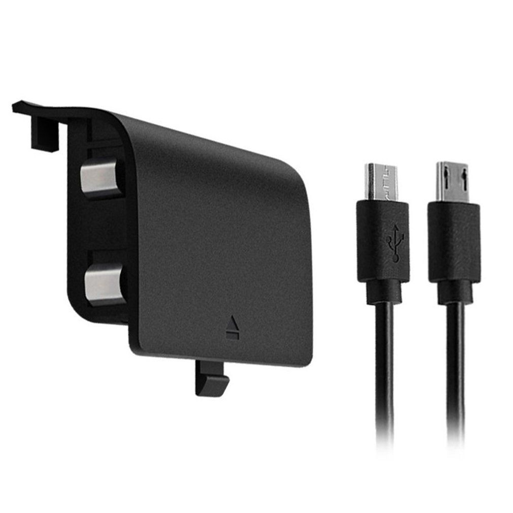 2400mAh Rechargeable Battery With USB Charging Cable For Xbox One Gamepad-black