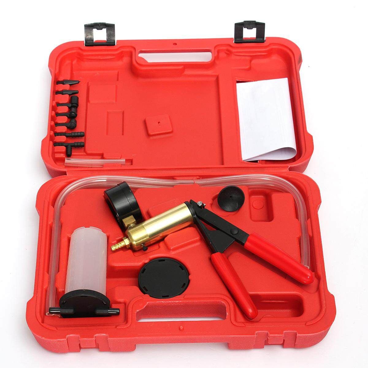 Hand Held Brake Bleeder Tester Set Bleed Kit Vacuum Pump Car Motorbike