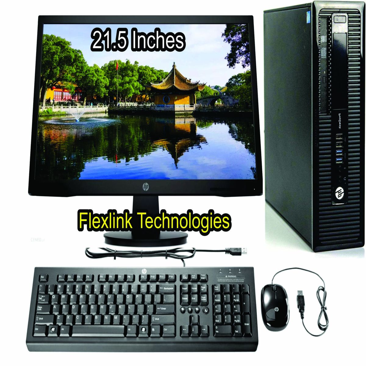 ProDesk 400 SFF Corei3, 8GB Ram, 512 SSD, 21.5 Inch Monitor, Win 10pro & Office Suite W2016