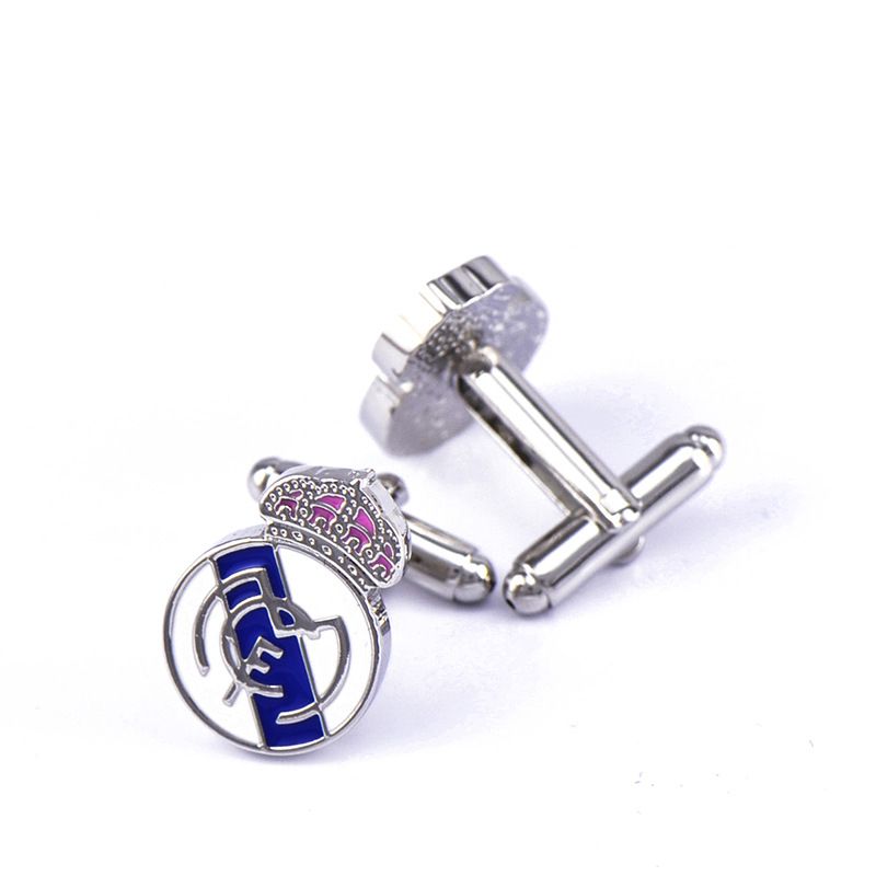 Real Madrid Football Club Men's Shirt Cufflinks