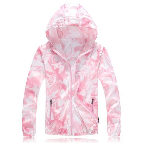 Sun Protection Anti UV Men Women Trip Outdoor Camping Hiking Tops Shirt Zipper Hooded Unisex Jacket
