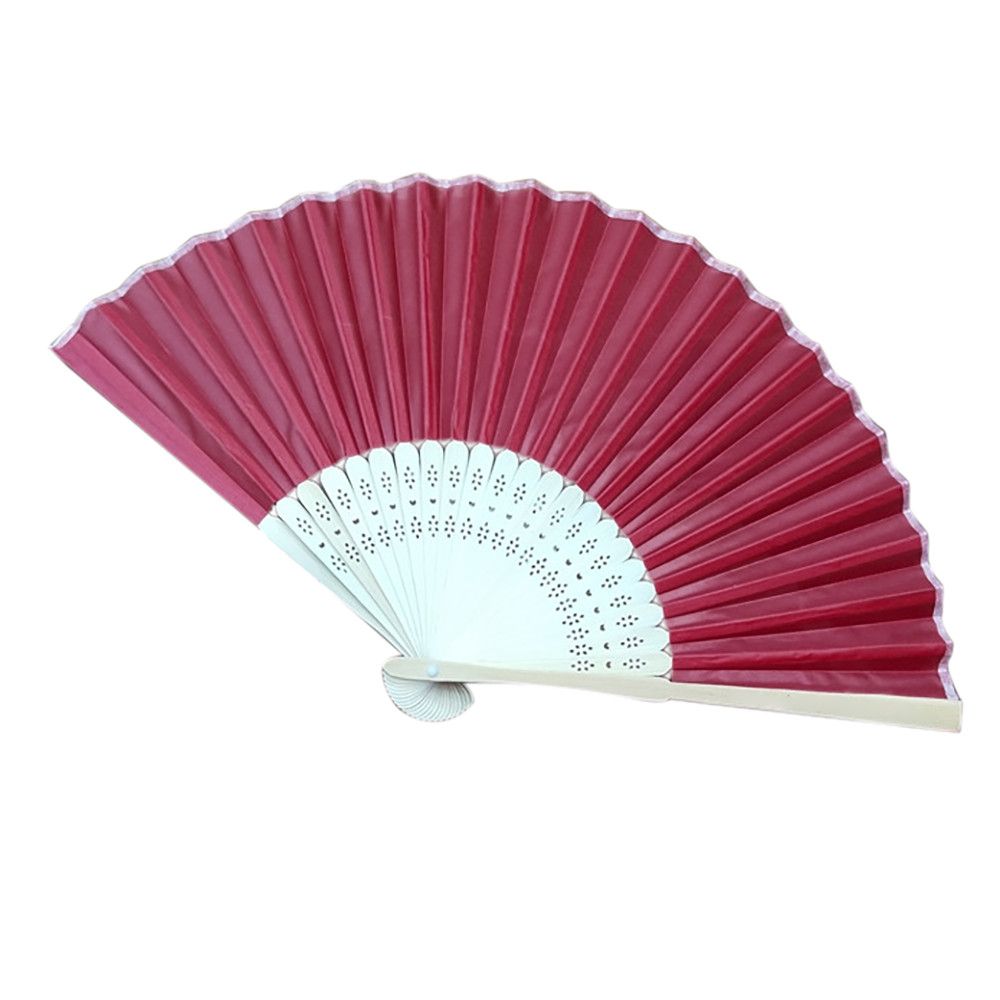 Party Decor Chinese Present Fan Wedding Fan Birthday Home Vintage Silk Hand Folding Held Bamboo Style Folding Bamboo Hand Fan