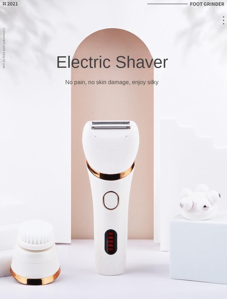 Women's Multifunctional Shaving Face Washer Electric Massager Beauty Three-in-One Beauty Instrument