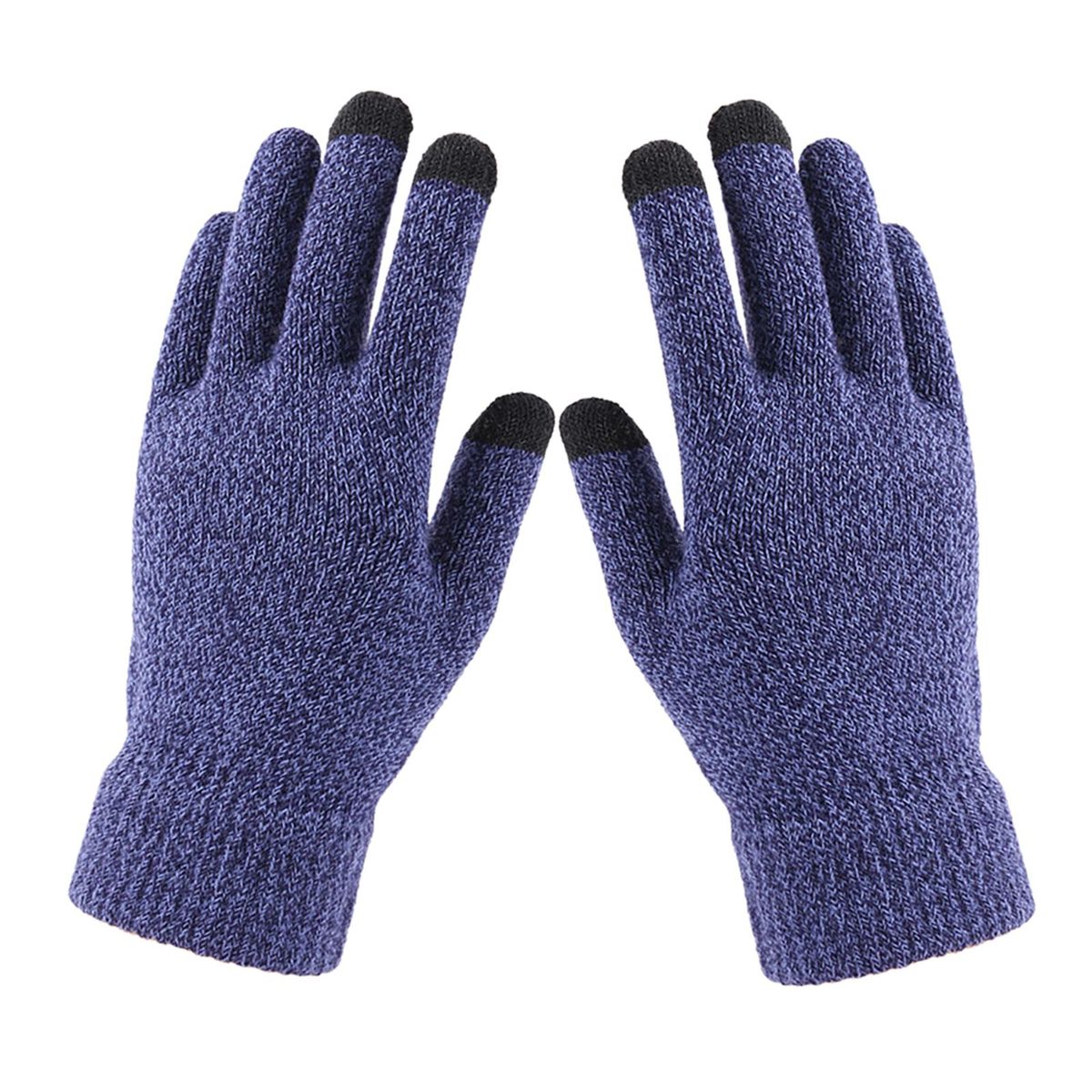 Warm Winter Gloves Touch Screen Knitted Mitten Dark Green