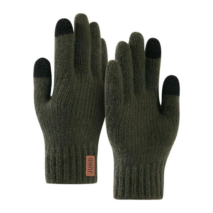 Skiing  Insulated Mittens Glove For Adults Cold Dark Green