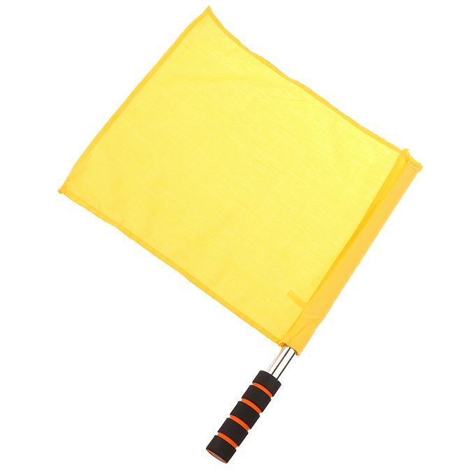 Referee Football Soccer Hocky Lineman Flag Hand Flag Sports Yellow