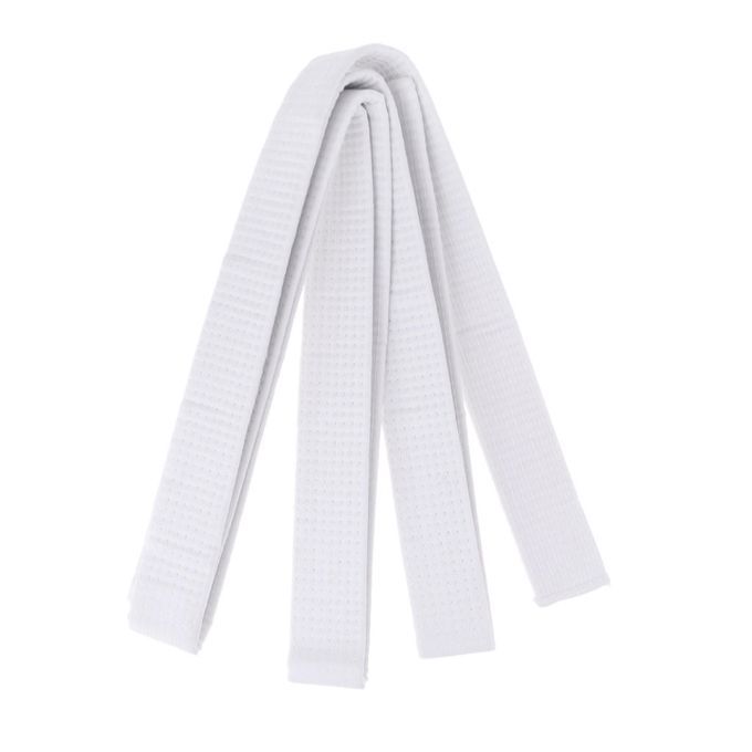 Prettyia Taekwondo Belt Karate Double Wrap Belt Pro Martial Arts White