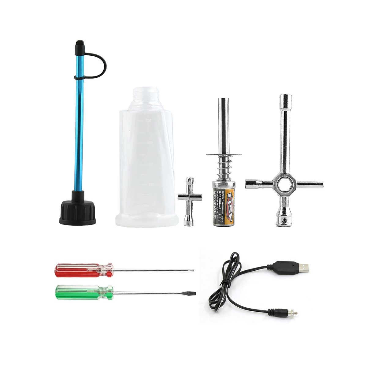 RC 1.2 V 1800Mah Rechargeable Glow Plug Starter Lgniter Kit