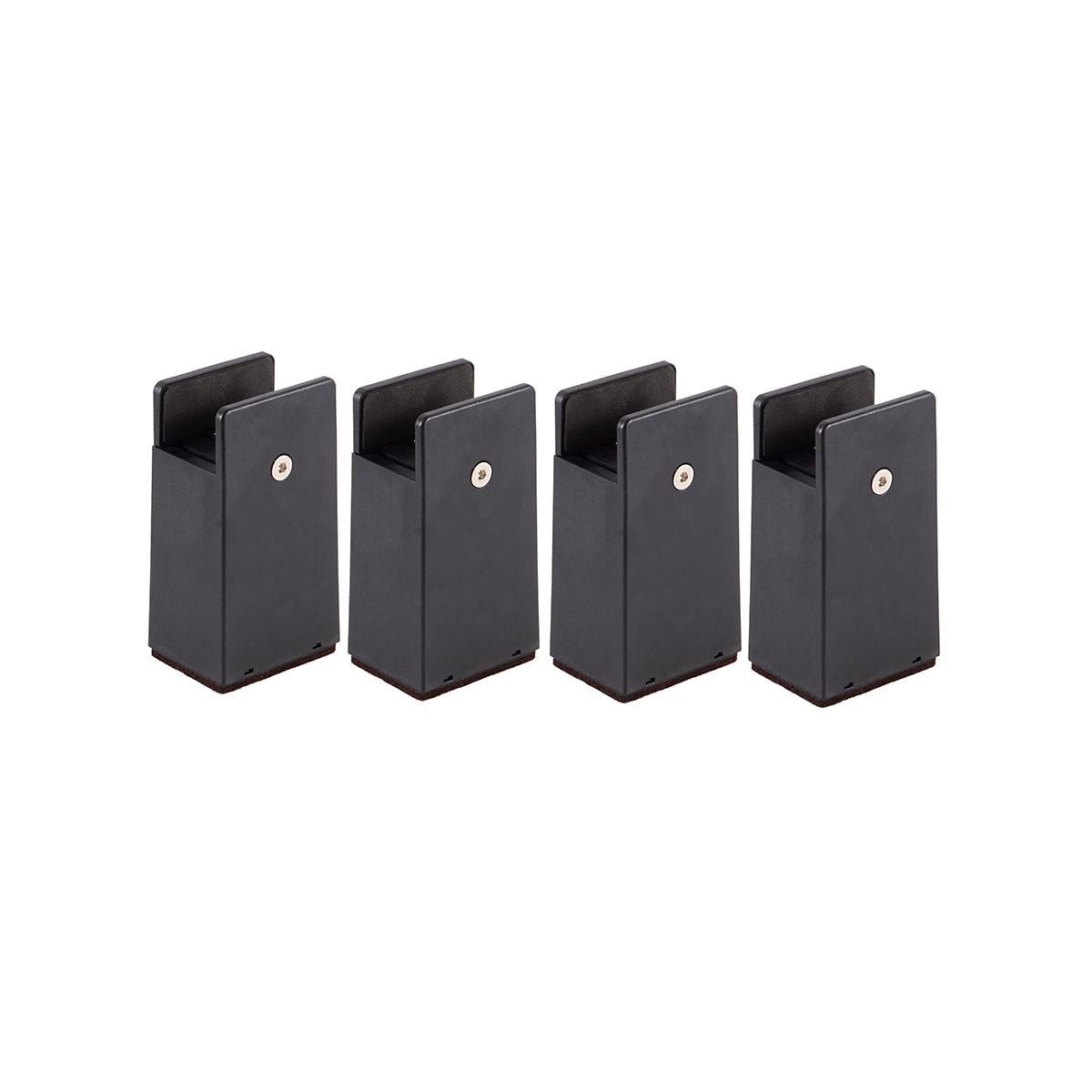 Adjustable Bed Risers 4InFurniture Risers with Screw Clamp4Pc Couch Risers for Furniture Thickness 0-16In for Table