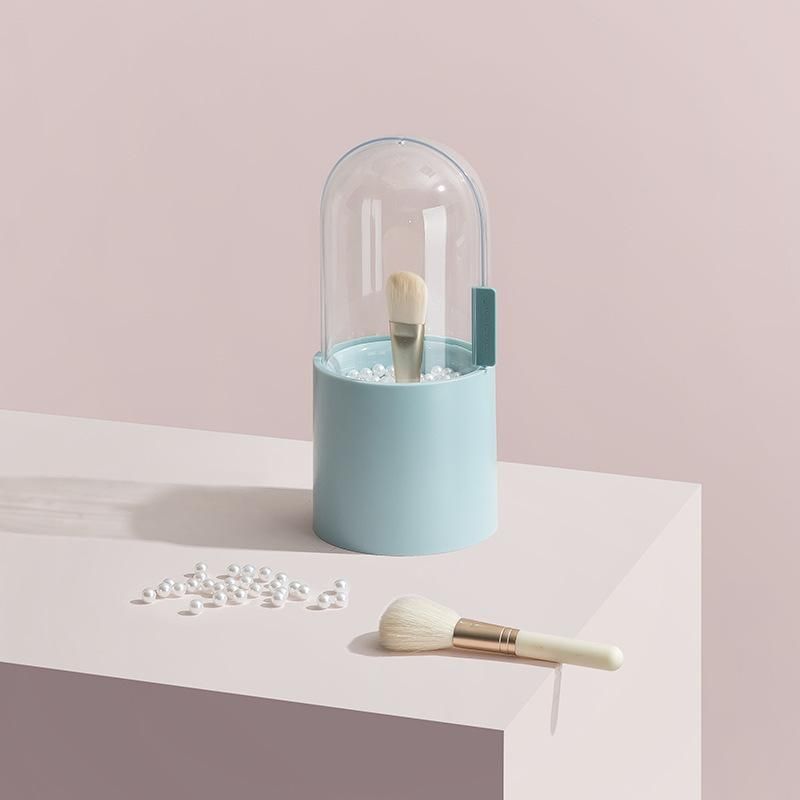 Pen Holder Eyebrow Pencil with Storage Eye Shadow Function Brush Pearl Storage Make-up Barrel Desktop with Multifunctional Cover Dustproof