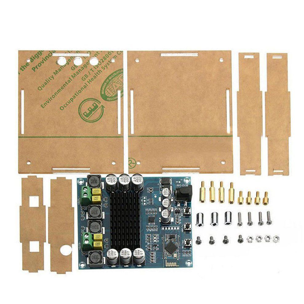 TPA3116D2 120Wx2 Digital BT 4.0 Audio Re Eiver Amplifier A Ryli   Ase DIY-blue And Transparent