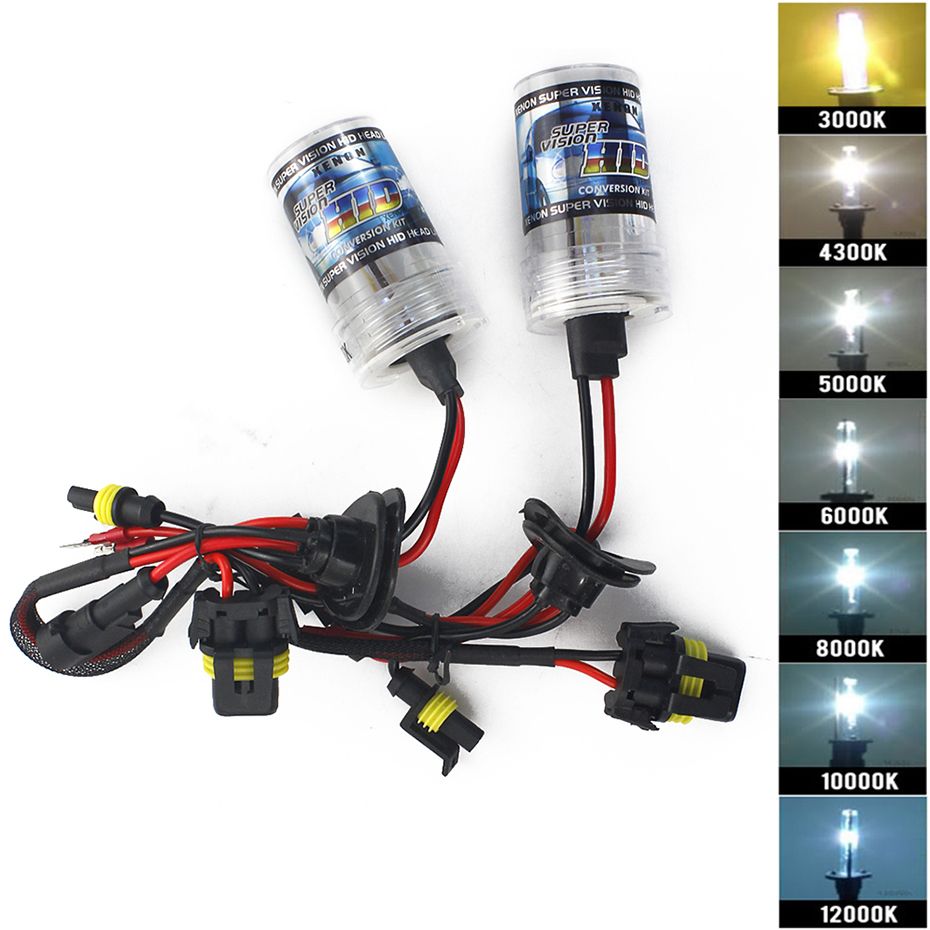 2pcs 12v 55w Xenon H7 Hid Conversion Kit H1 H3 H11 9005 Car