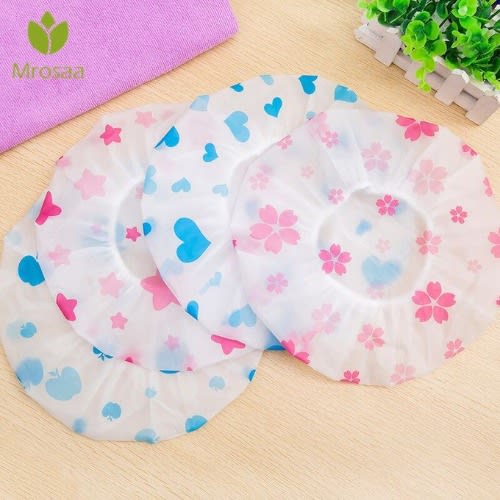 Shower Caps For Rain And Bath - 4 Pieces