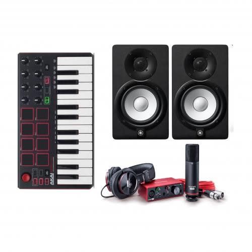Scarlett Solo Studio Bundle  + Yamaha Hs-5 Monitor+akai Mpk Mini