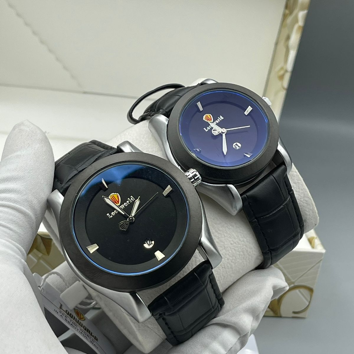 Couple Quality Leather Wrist Watch