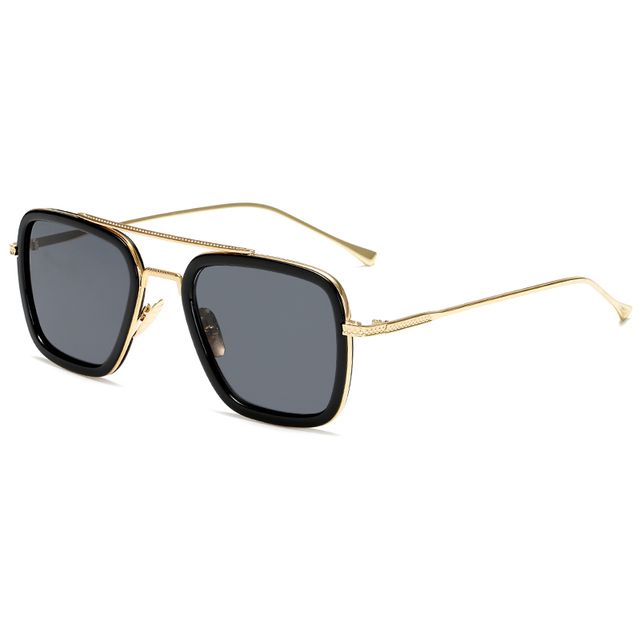 Luxury Steampunk Men Sunglasses Tony Stark Iron Man Sun Glasses Sunglasses