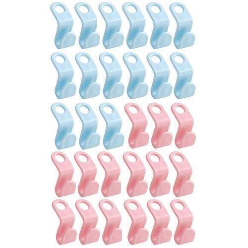 Clothes Hanger Connector Hooks 30Pieces, Thicken, Load 30