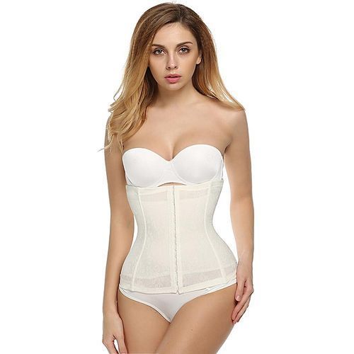 Women Shapewear Hi-Waist Firm Control Waist Cincher Corset Slimming Girdle-White
