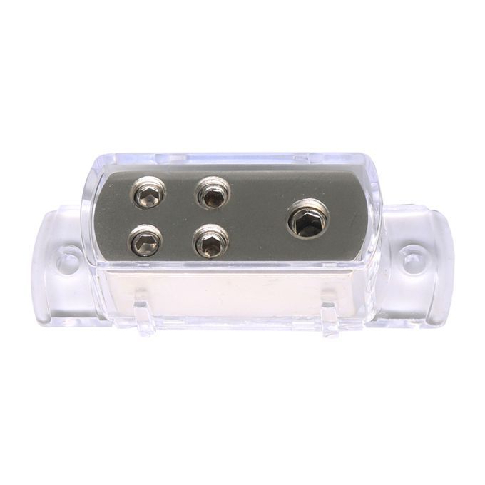 Car Audio Power Ground Distribution Block 4Way 4 Gauge In 8 Gauge Out