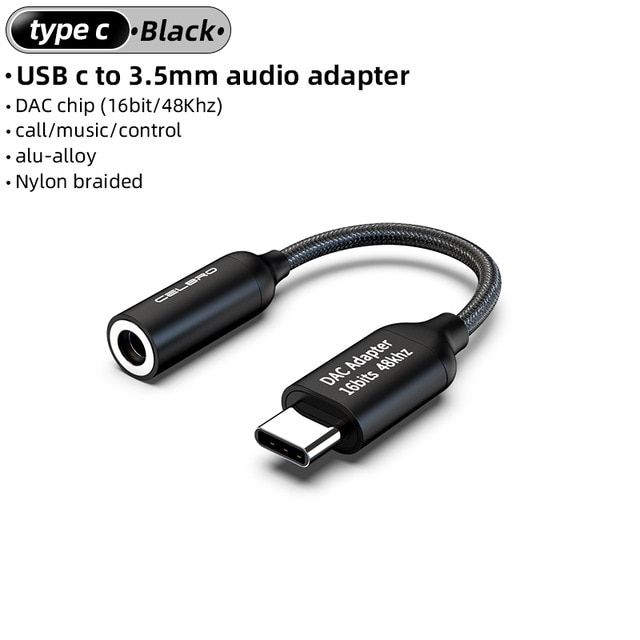 Usb Type C To 3.5mm Aux Adapter Headphone Adapter Usb-C Jack Audio Cable