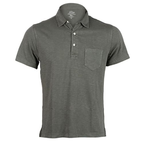 Men's Garment-dyed Slub Polo