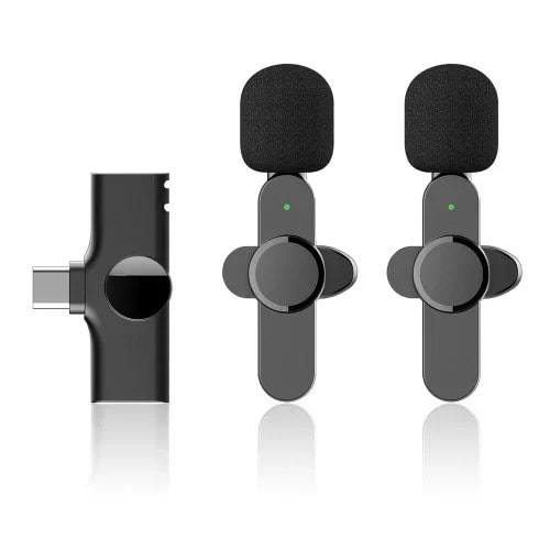 Wireless Lavalier Double Microphone For Android Type C