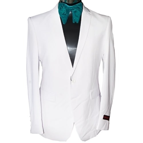 Men's Trendy Suit - White