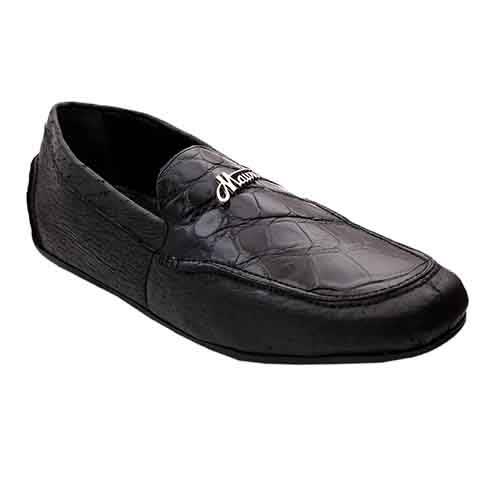 Mauri Soft Calf And Alligator Skin Loafer