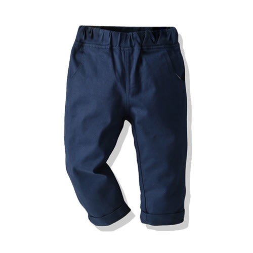 Boy's Elastic Chinos Pants - Blue