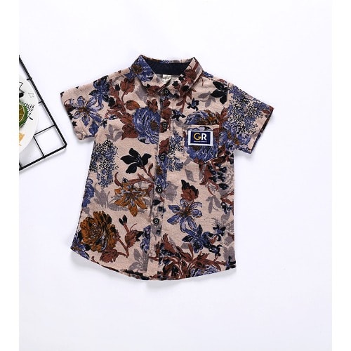 Boys Floral Shirt - Multi Color