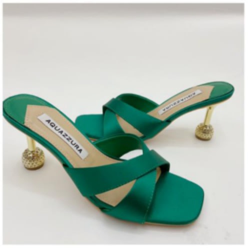 Ball Tip Sole Ladies Mule- Green