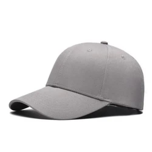 Plain Face Cap - Grey