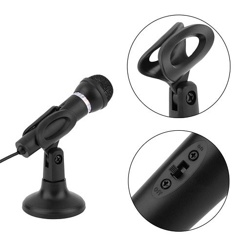 3.5MM Plug in Microphone For Computer Recording Omnidirectional